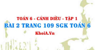 Bài 2 trang 109 SGK Toán 6 tập 1 Cánh Diều